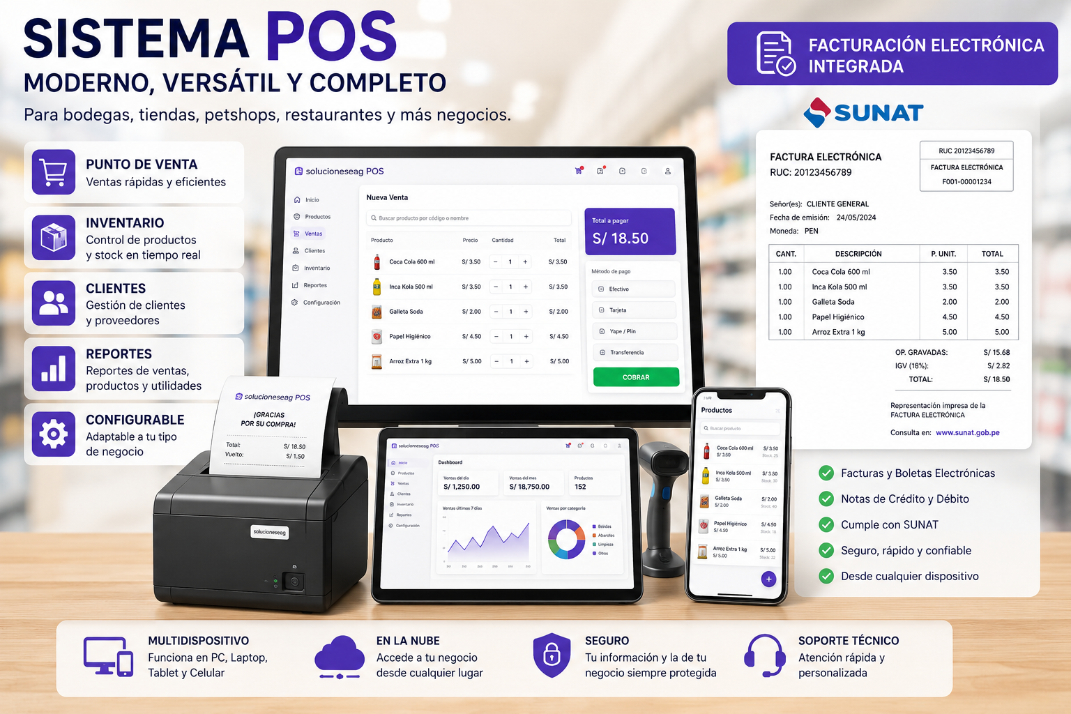 Software POS moderno para negocios